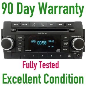 Premium Black Car Stereo with MP3 and SiriusXM